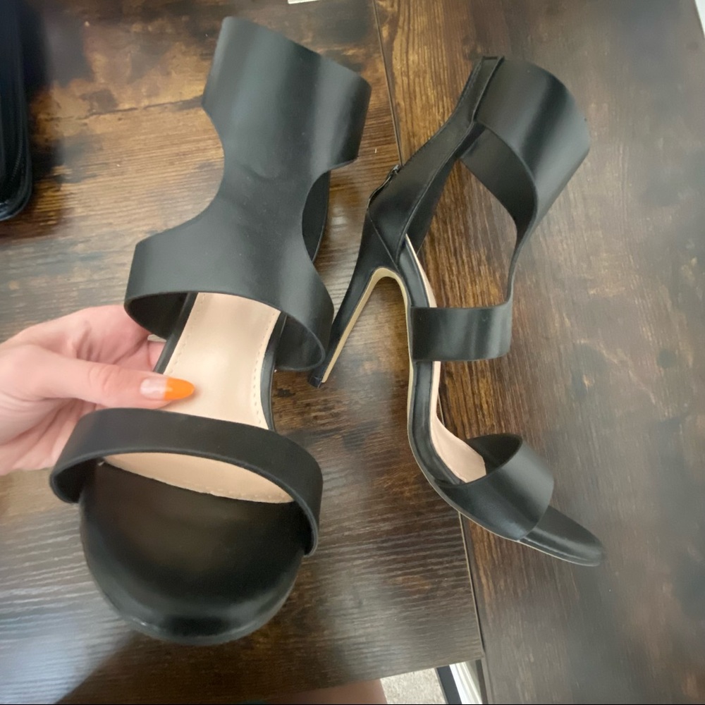 Black high heels